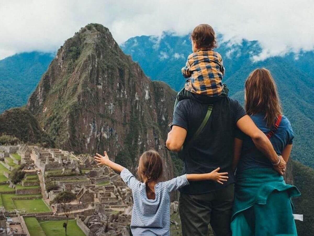fotos familiares en Machu Picchu