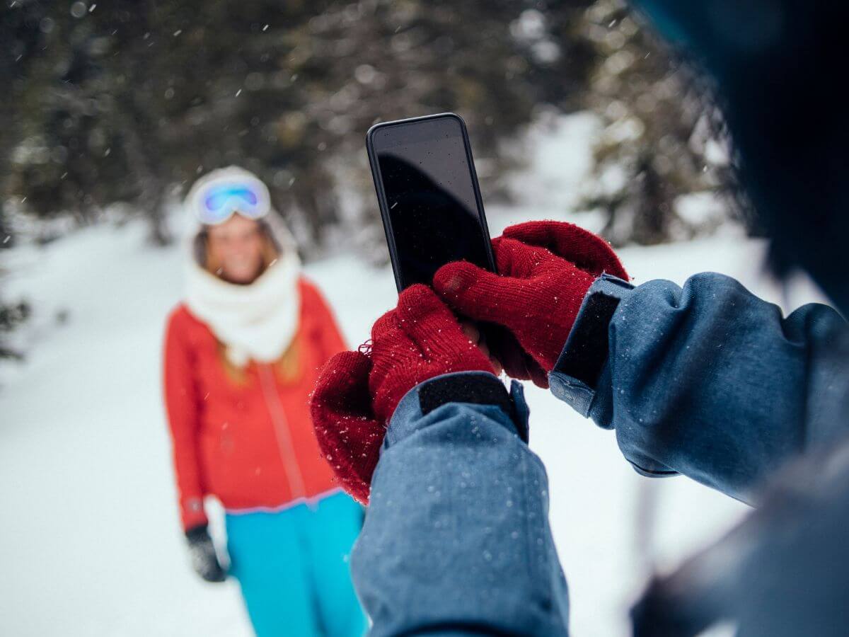 fotografía en nieve