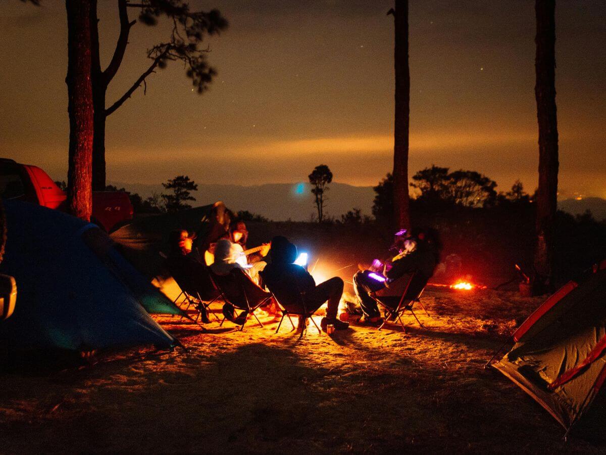 fotos familiares en camping